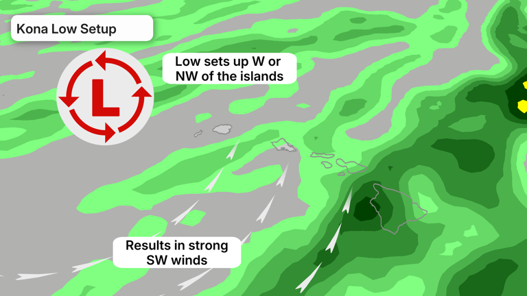 Recap: Powerful Kona storm brought flooding rainfall, gusty winds and ...