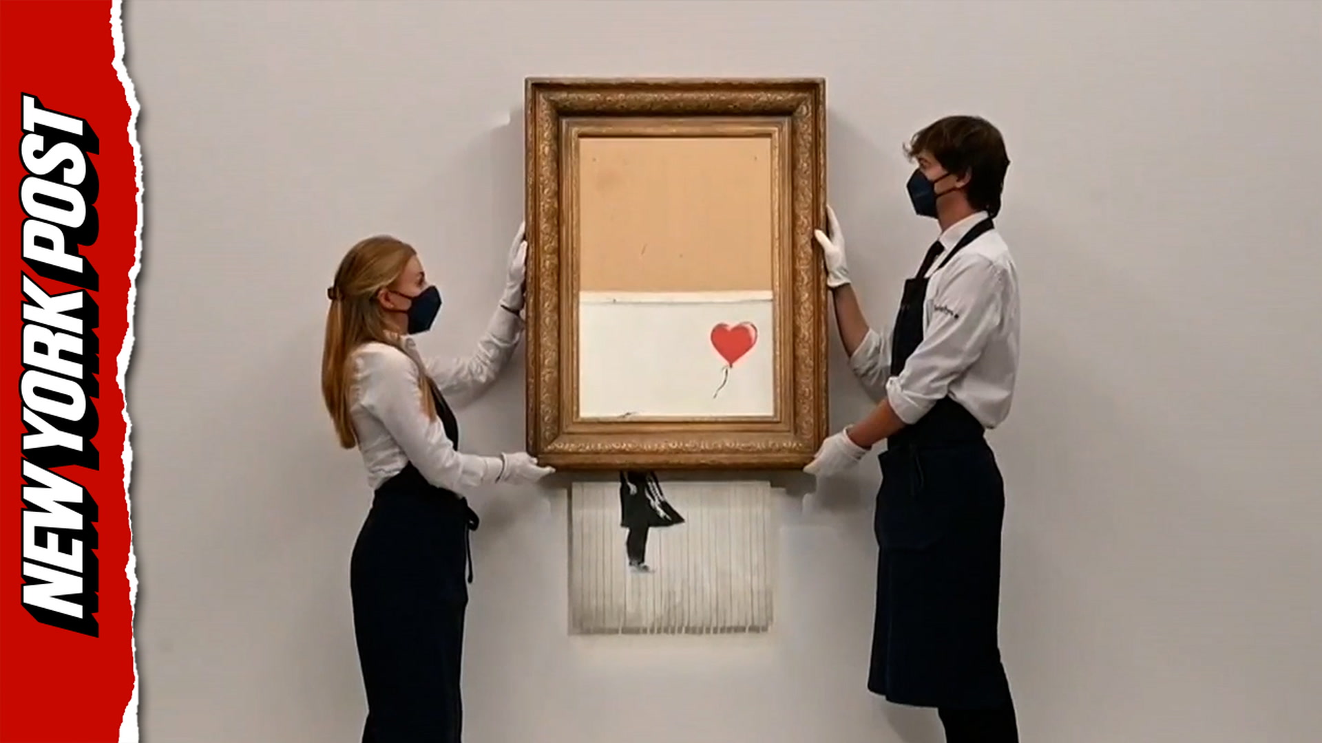 Banksy's self-shredding painting returns to auction block