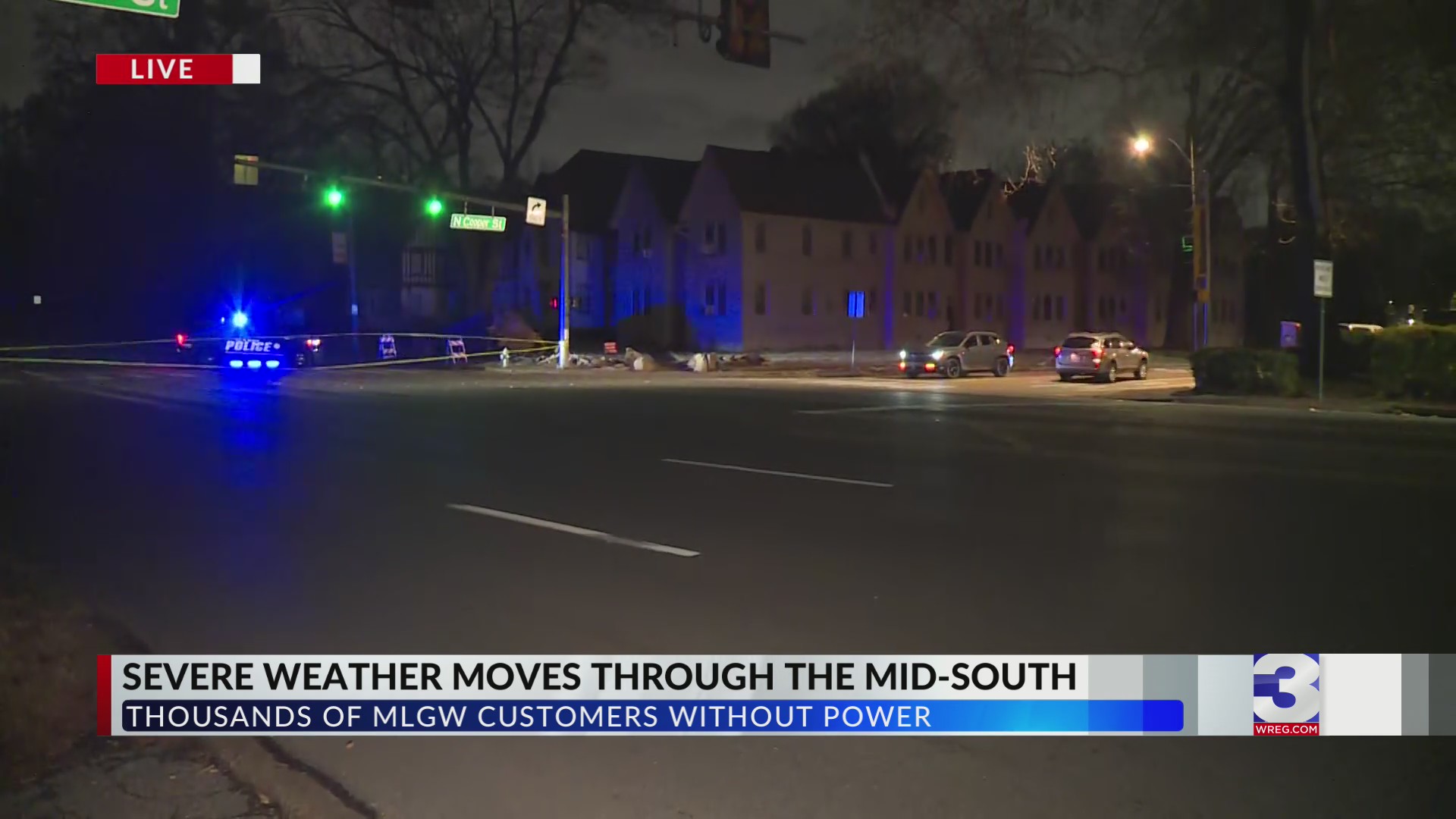 Severe storm leaves thousands of MLGW customers without power