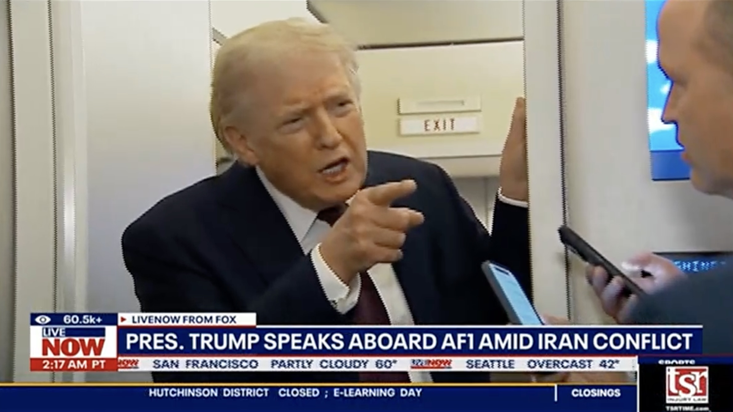Trump snaps at 'very obnoxious' reporter who asked about Iran troop ...