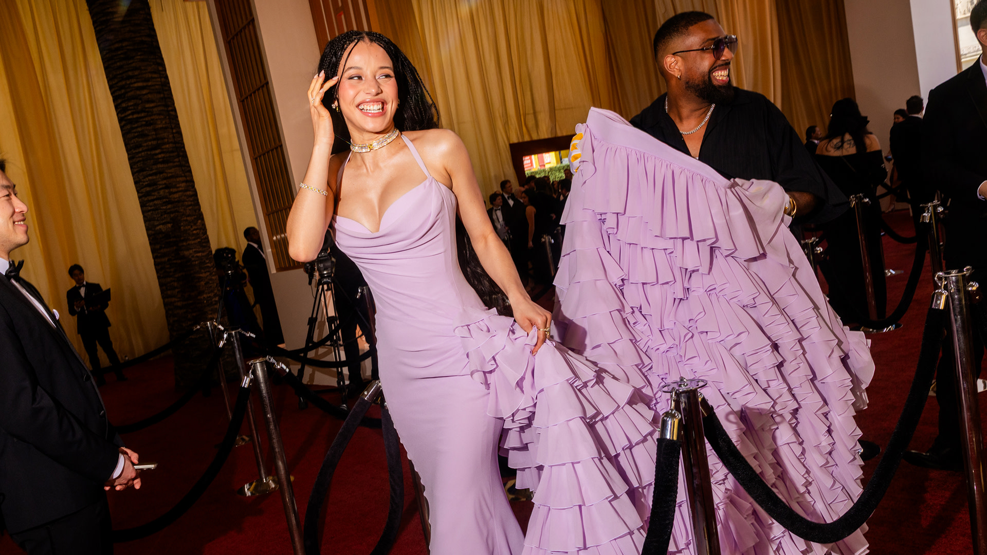 Oscars 2026: Chase Infiniti's custom Louis Vuitton gown reportedly took ...