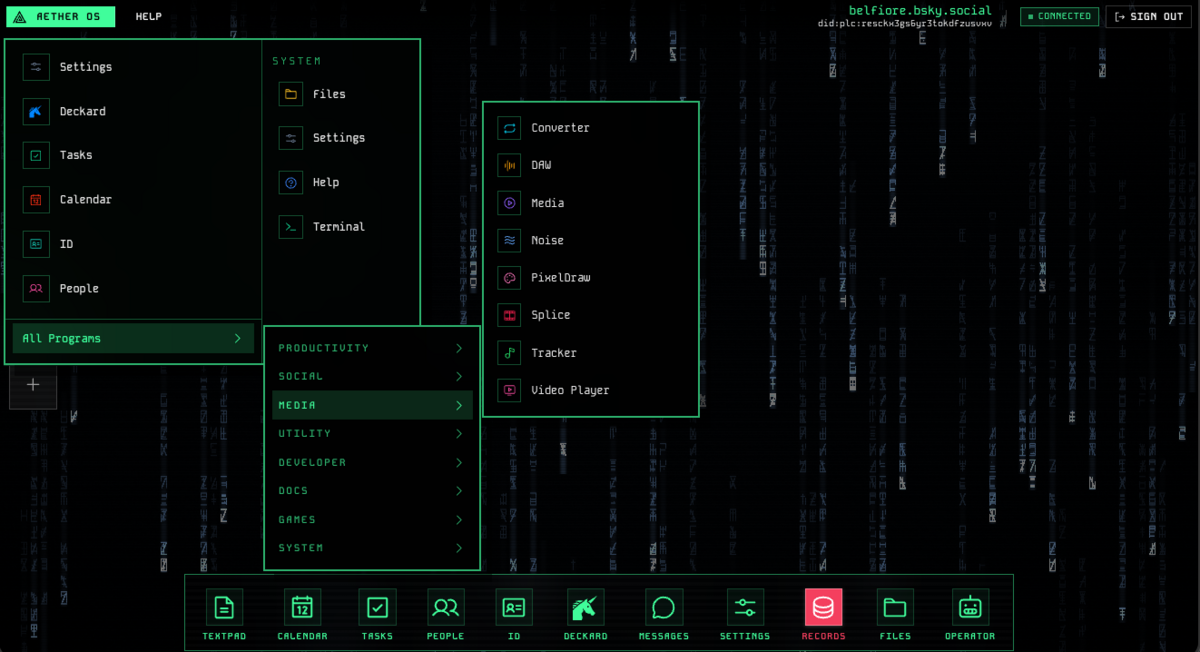 Aether OS transforme votre compte Bluesky en vrai système avec 42 ...