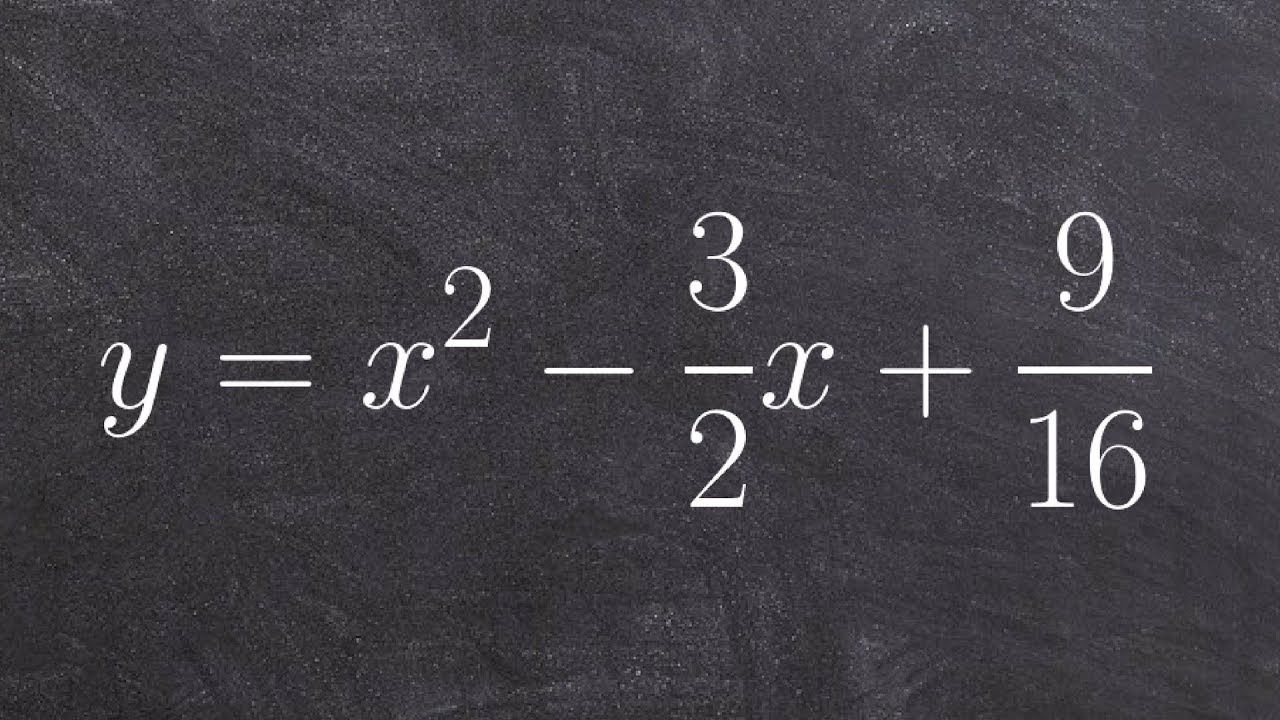 Solve by factoring when a perfect square