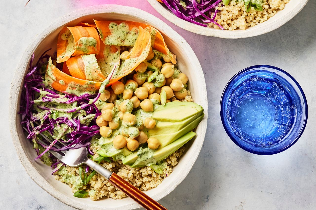 A recipe image of Green Goddess Chickpea Bowl
