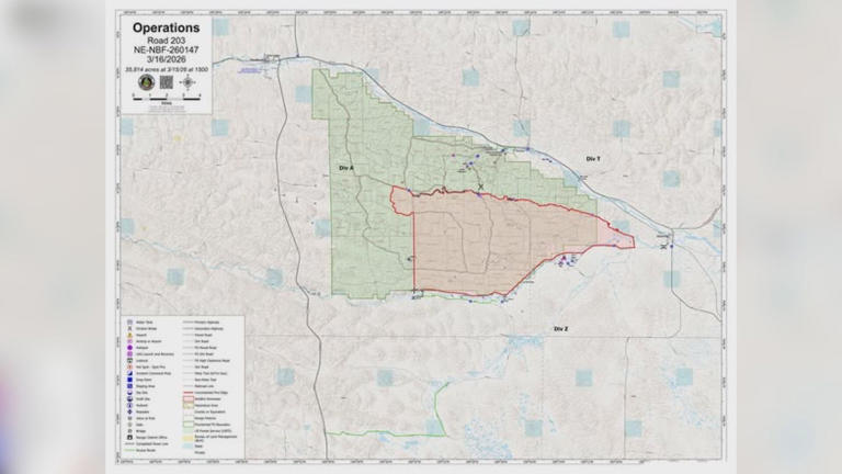 Road 203 fire update: Nearly 36,000 acres burned; 0% contained