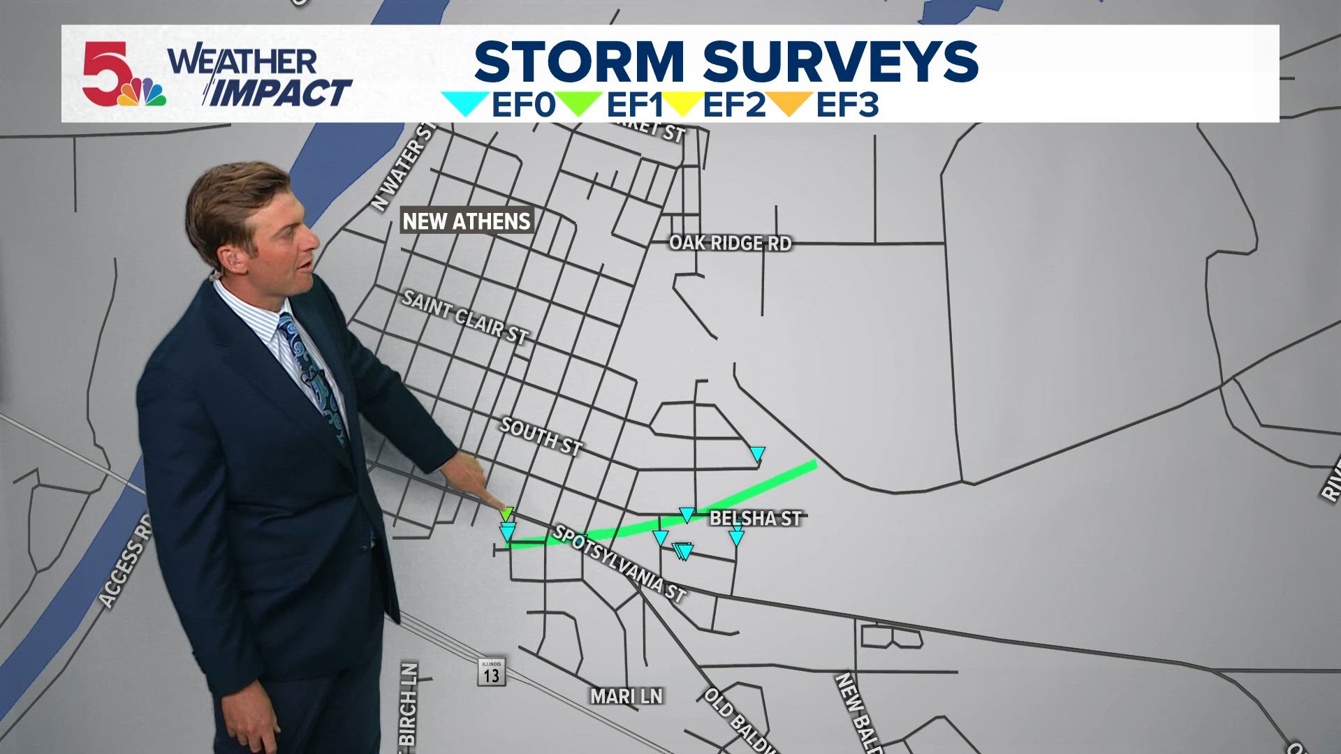 National Weather Service confirms EF-1 tornado in New Athens