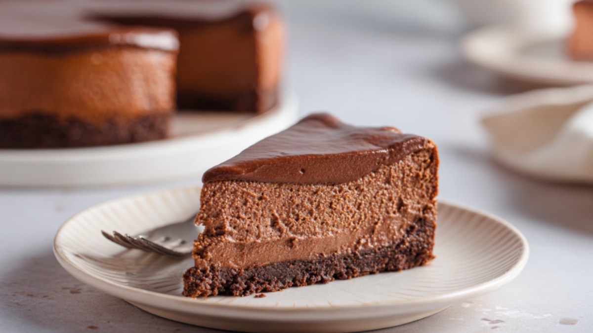 Mit diesem Käsekuchen kommen Schokofans voll auf ihre Kosten