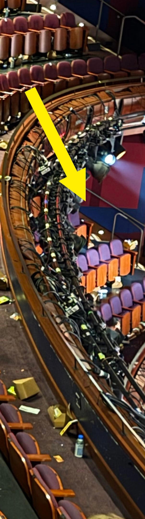 This photo of the Oscars theater covered in trash is seriously going viral