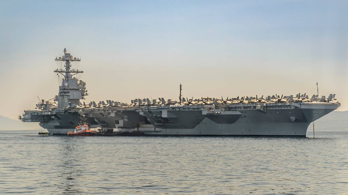 USS Gerald R Ford 'operational' after laundry fire injures sailors