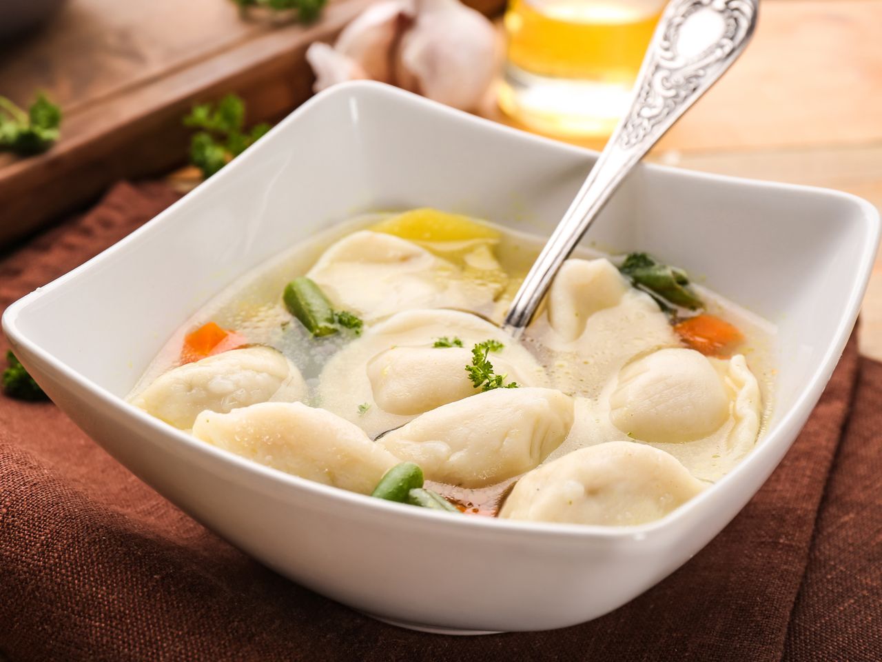 dumplings in broth