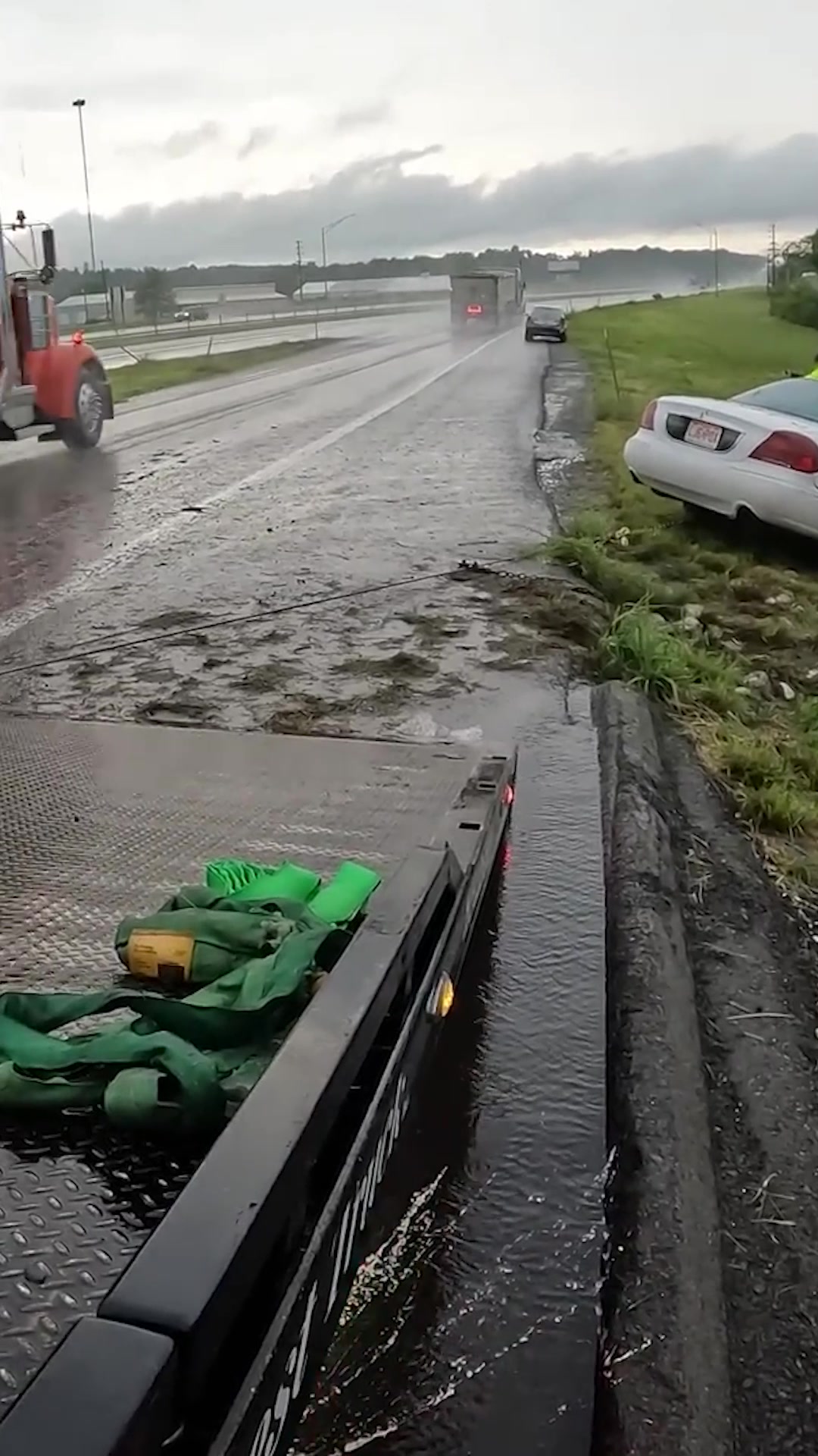 A timely reminder to slow down on wet roads
