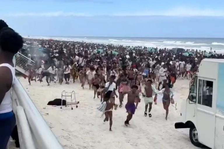 Gunfire at crowded Florida beach sends sunbathers scattering as ...