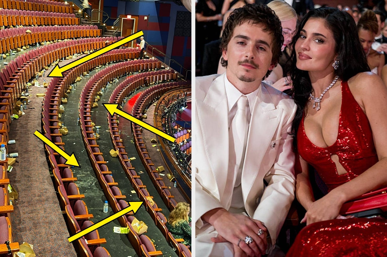 This photo of the Oscars theater covered in trash is seriously going viral