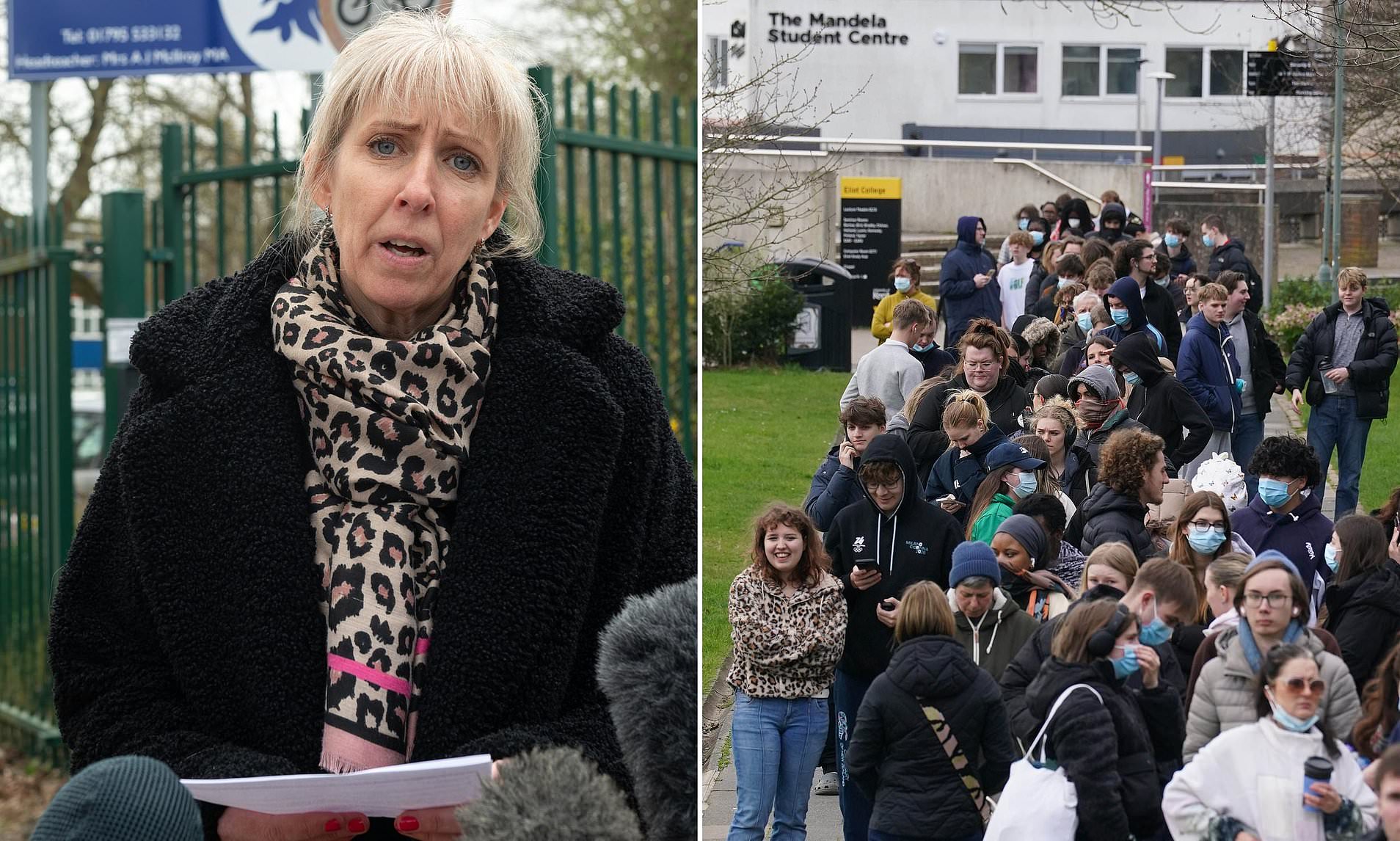 Student in hospital with meningitis 'in induced coma' as teacher pays ...
