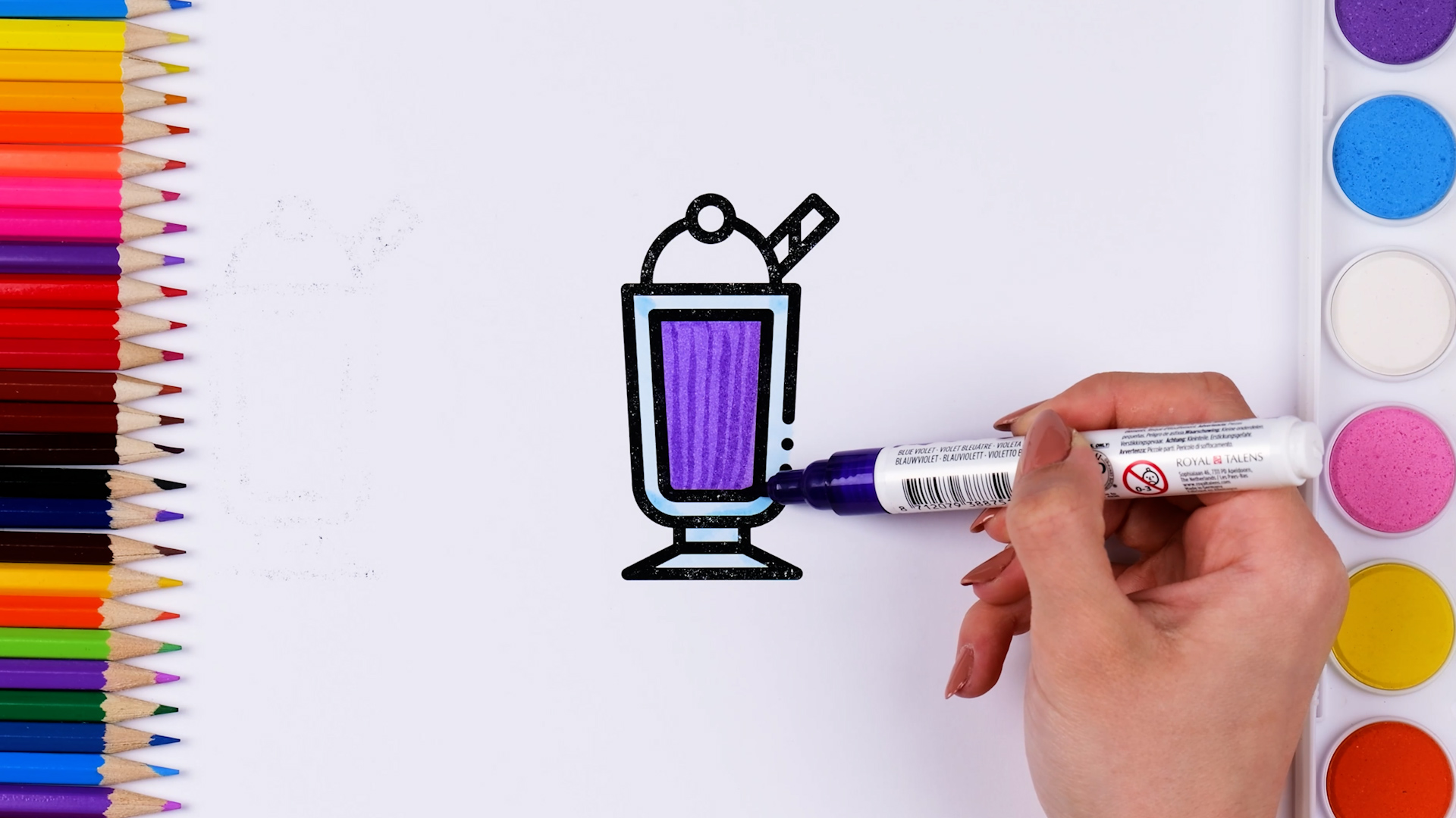 Fun drawing activity for learning colors