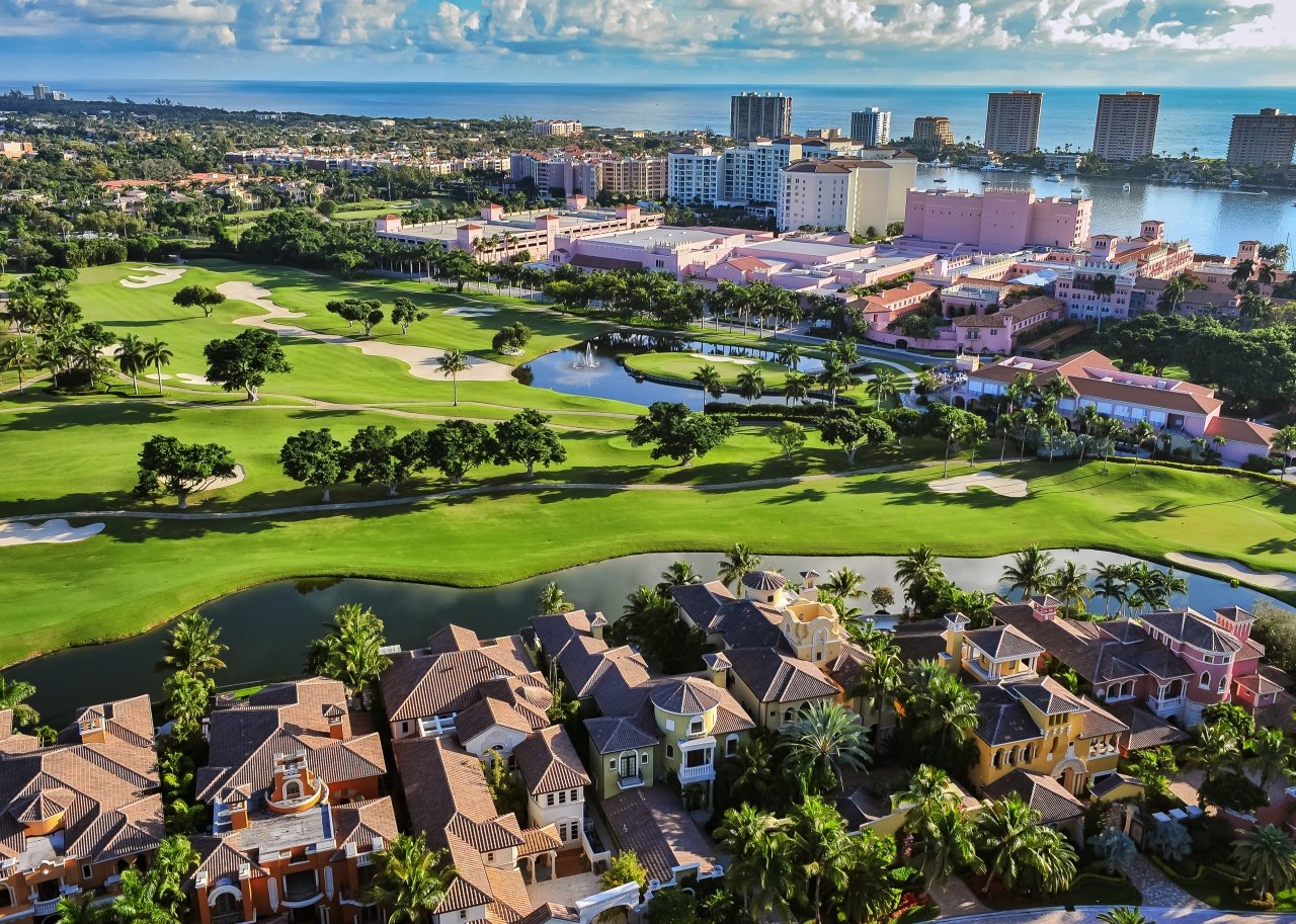 Aerial view of Boca Raton, FL
