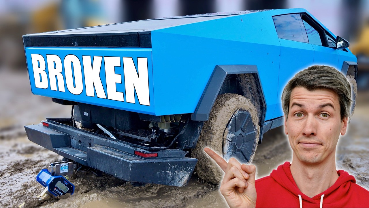 Does the Tesla Cybertruck have a problem: broken tow hitch!