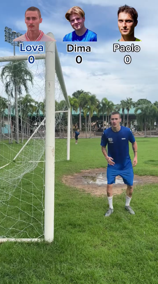 Football moments where players hit the post perfectly