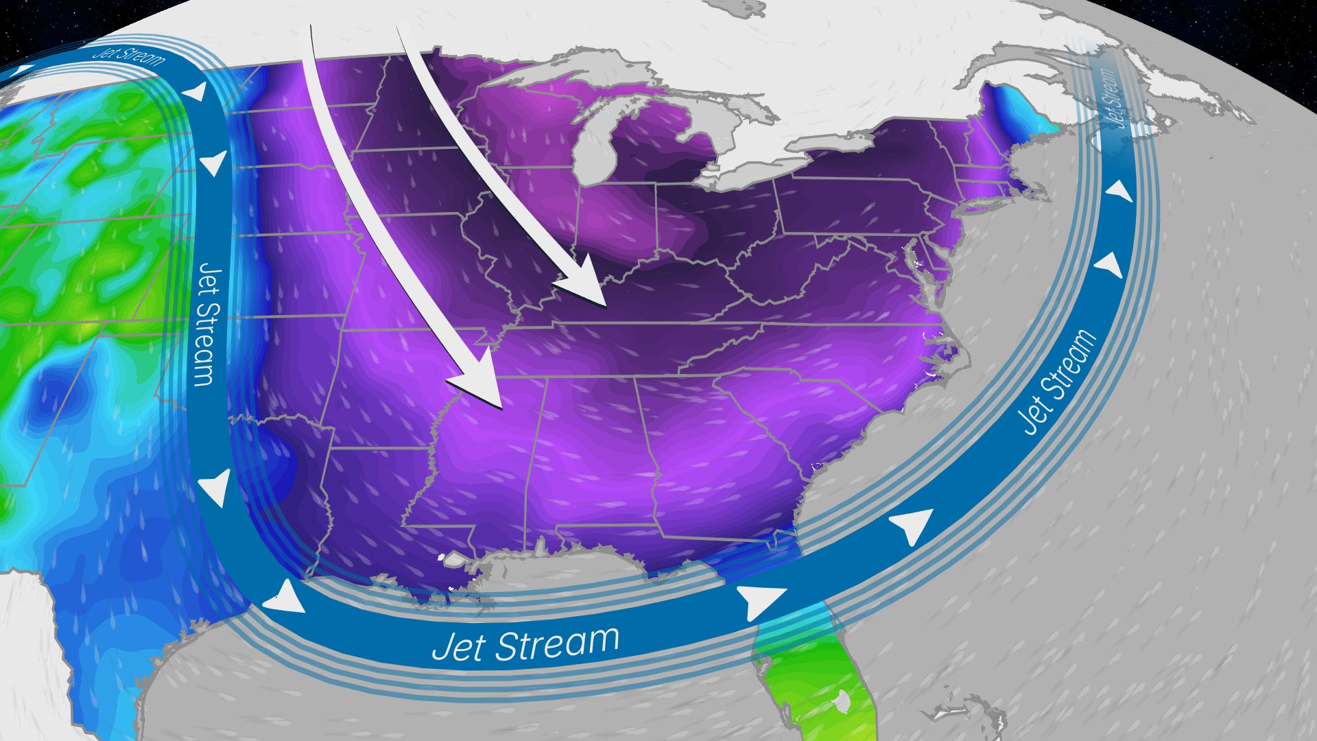 Temperature roller coaster: Cold air rushes in behind front