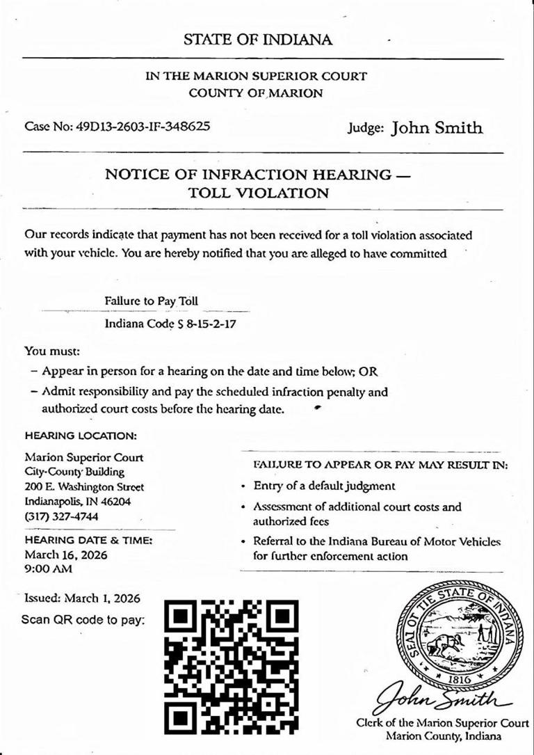 Scam alert: Fake court documents being sent to Hoosiers
