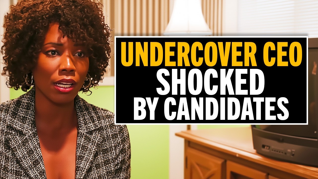 Undercover CEO shocked by interview behavior