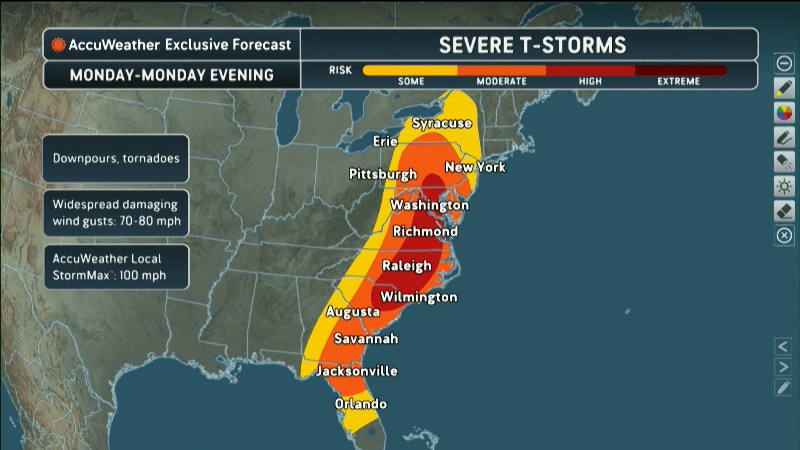 Severe storms to impact nearly 200 million people to start week