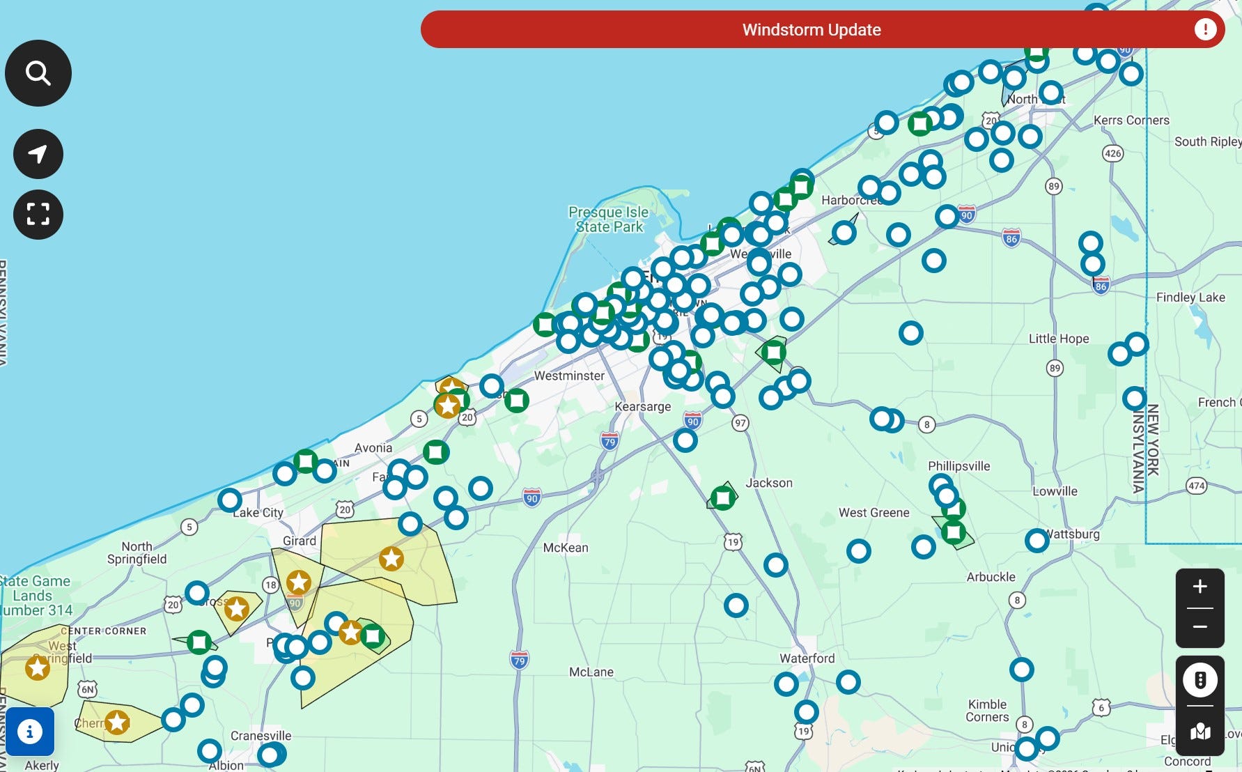 High winds create damage across Erie County. Storms aren't over yet