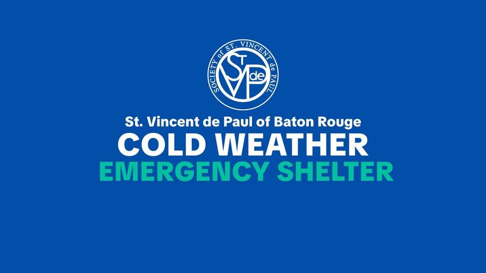 Cold weather emergency shelter to open for 2 days in Baton Rouge