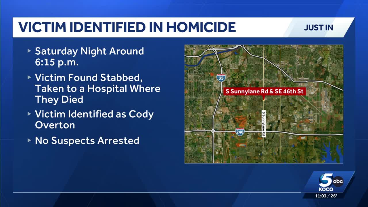 Police identify man killed in OKC stabbing