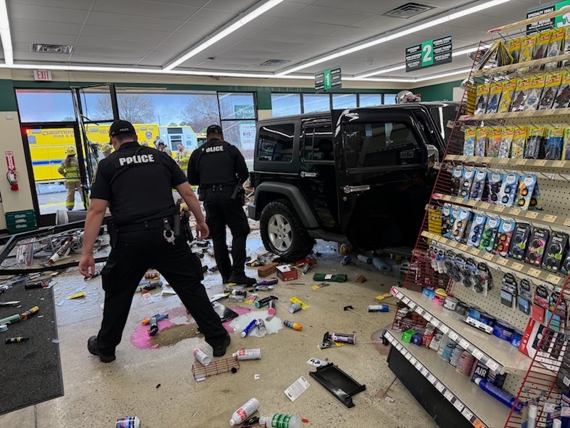 Photos: Driver 'wrecks shop' at Chesterfield auto store, crashing into ...