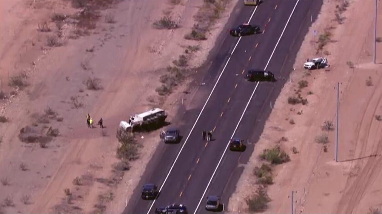 Driver dies after being rear-ended by dump truck near Lake Pleasant: PD
