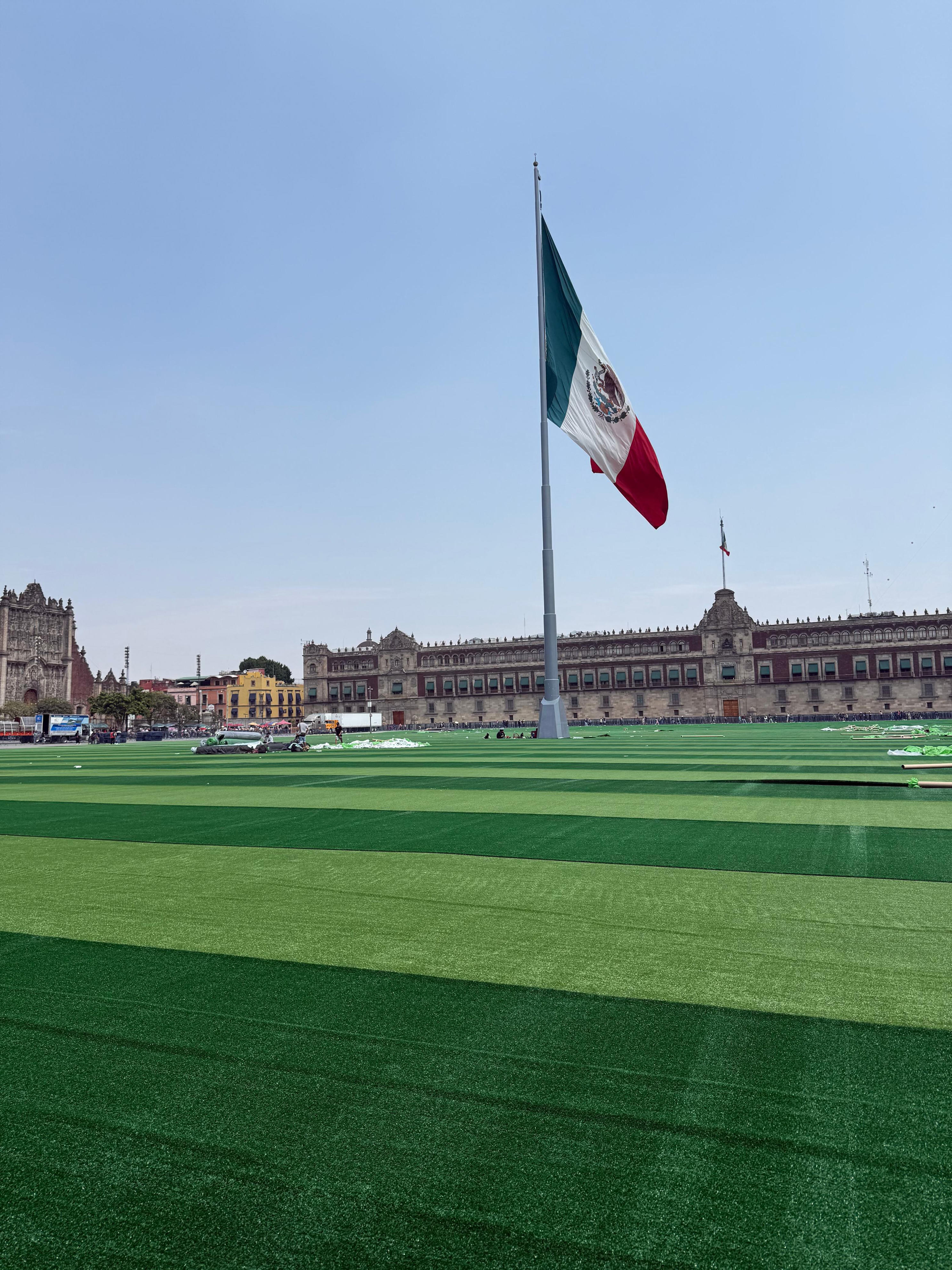 Pasto del Zócalo se reutilizará para 300 canchas de futbol en CDMX ...