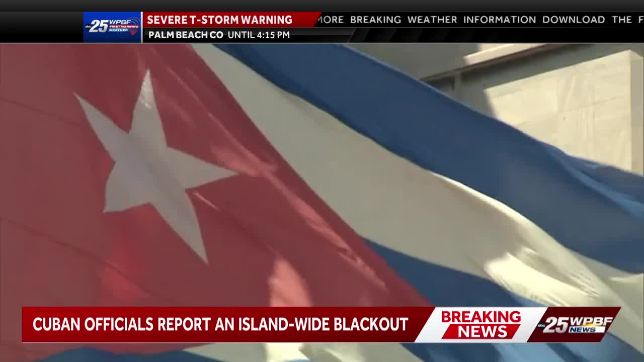 Cuban officials report an island-wide blackout as country struggles ...