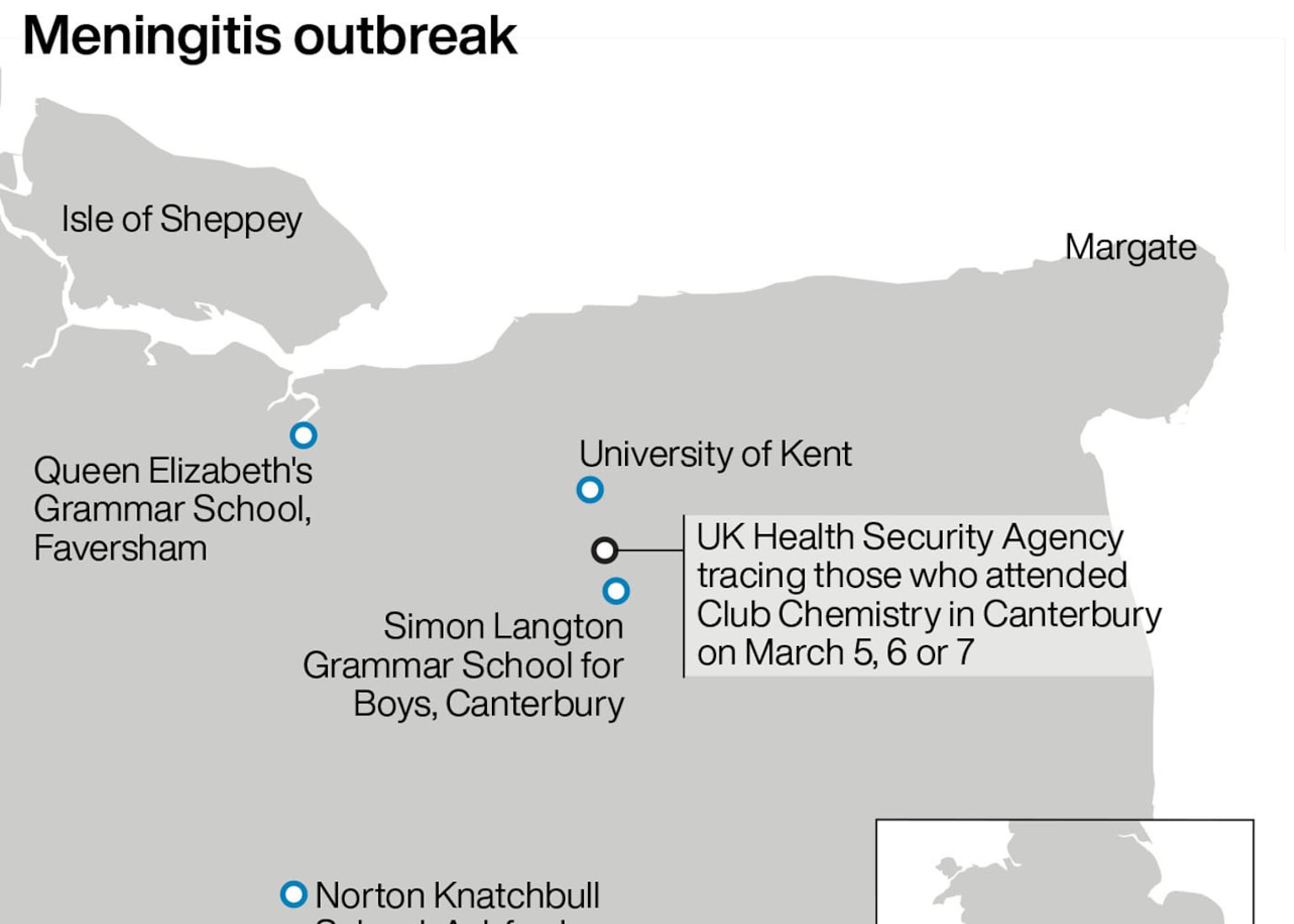 People who attended nightclub urged to get antibiotics amid meningitis outbreak<br><br>