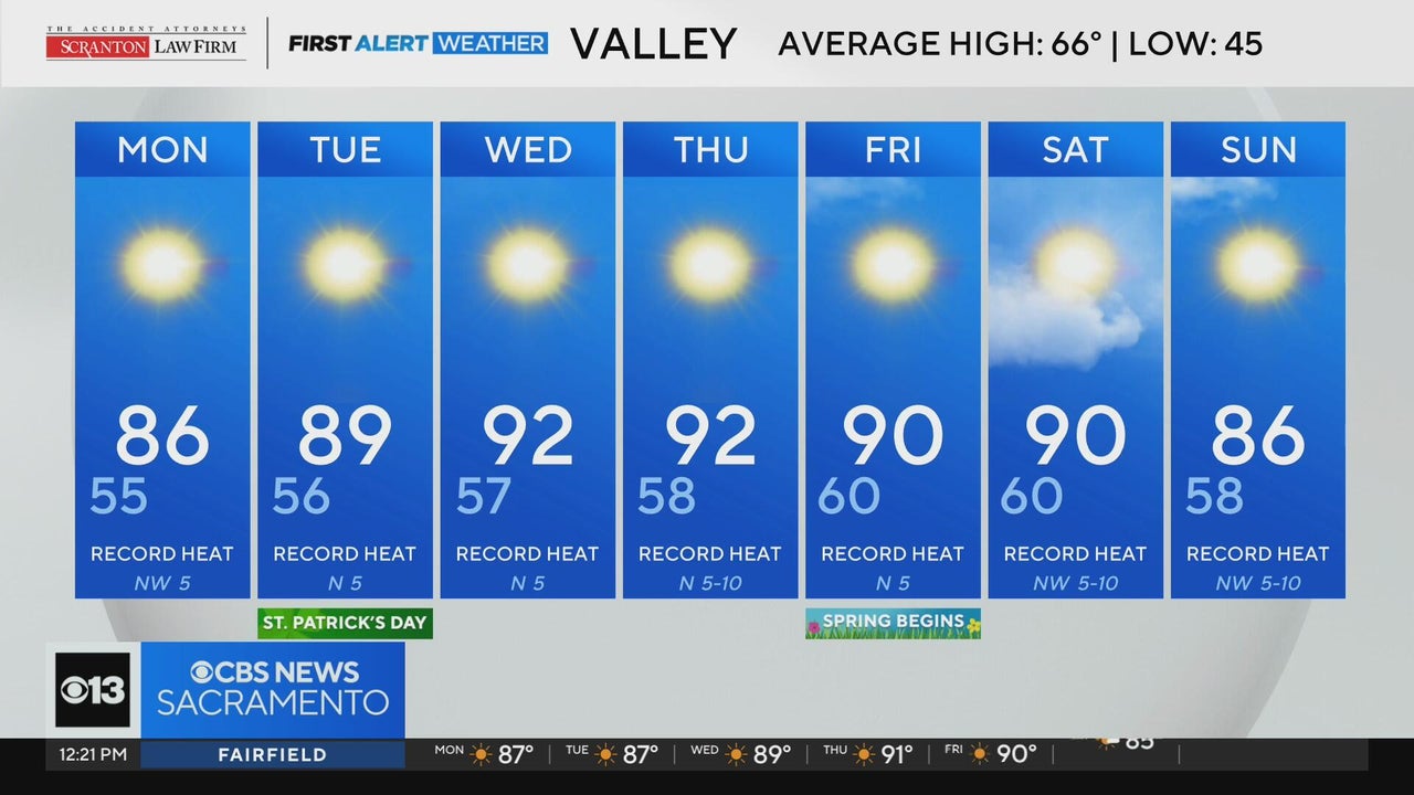 Monday afternoon Northern California weather forecast - March 16, 2026