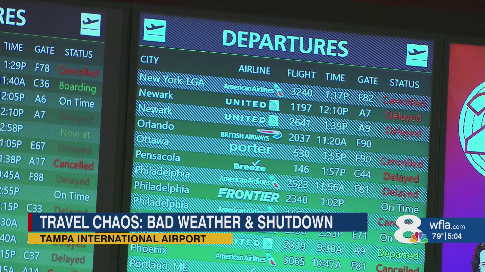 Flight nightmare across the US on Monday due to combination of factors