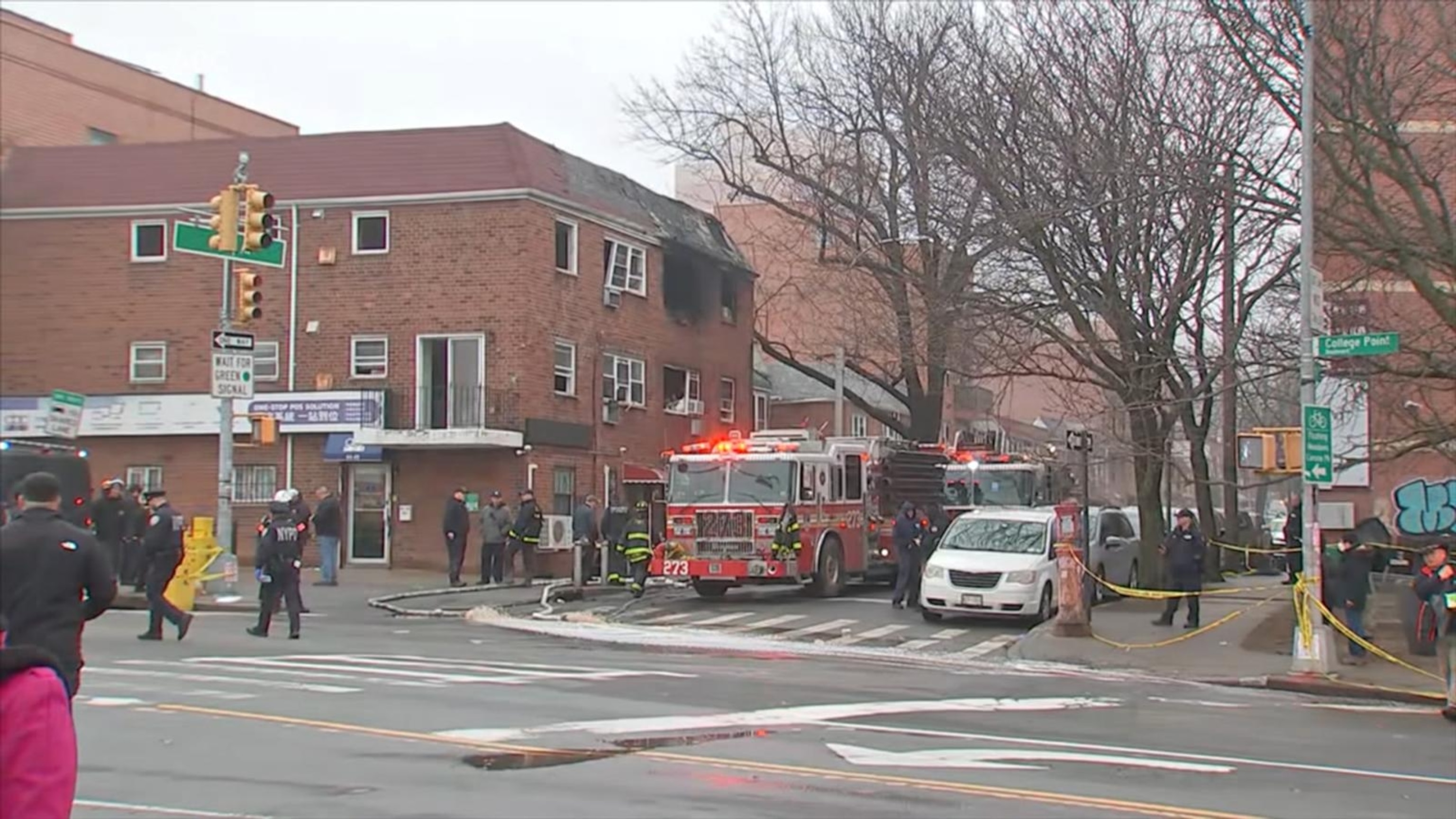 4 killed, including child, in raging building fire in New York City