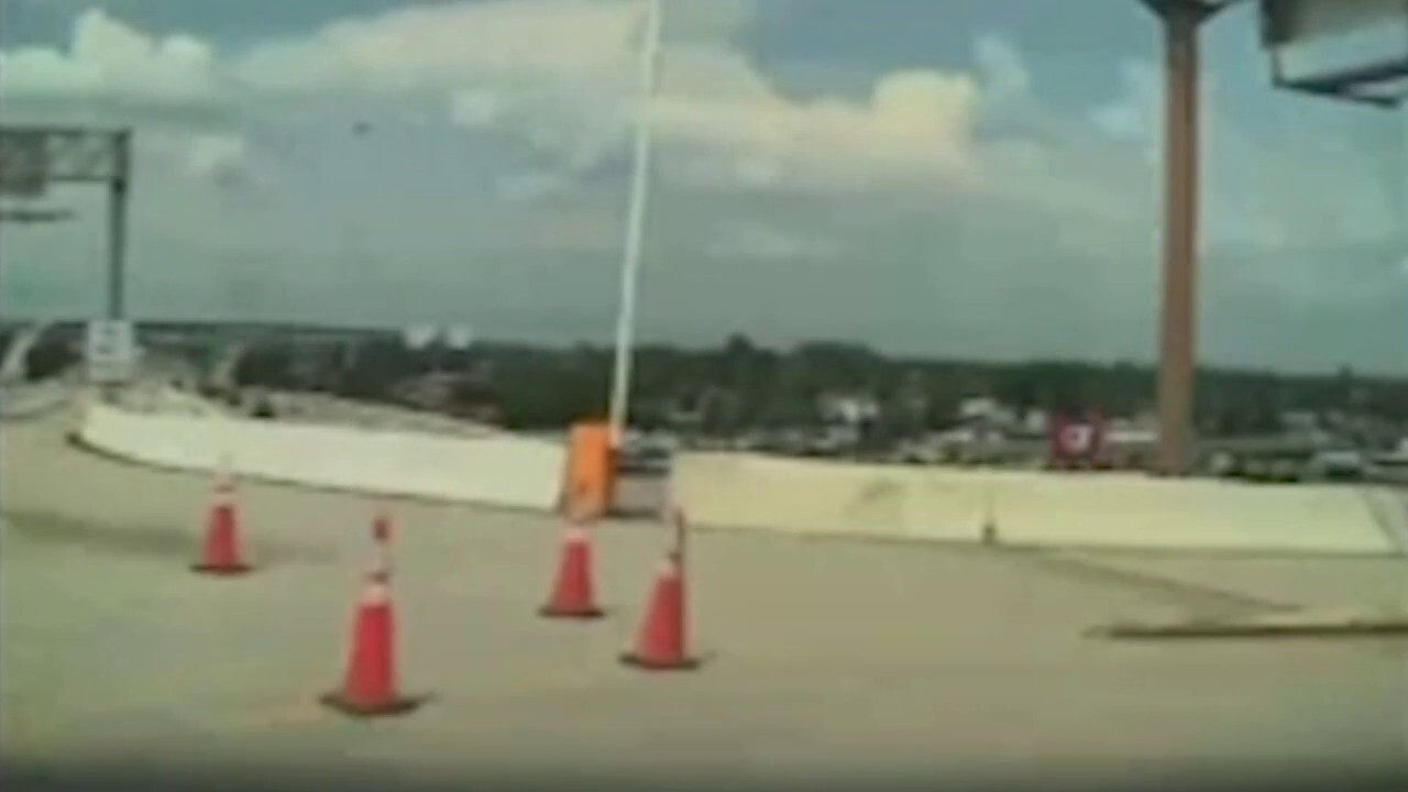 Dashcam video shows Tesla Cybertruck crash into overpass barrier<br><br>