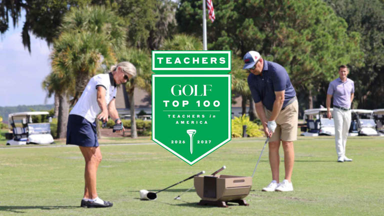 Drive, chip and putt competitor's unique, cross-handed swing explained