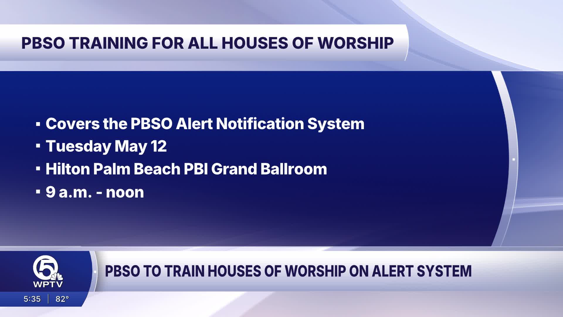 PBSO launching real-time alert system to protect houses of worship