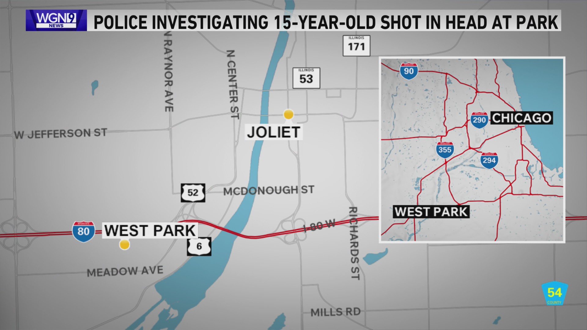 15-year-old boy in critical condition after Joliet shooting