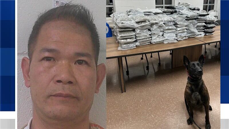 Man arrested in Love County accused of trafficking marijuana