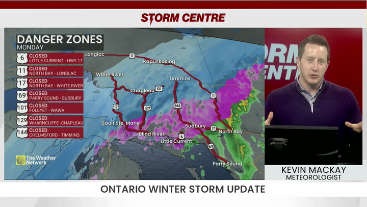 Update on Ontario's incredible winter storm