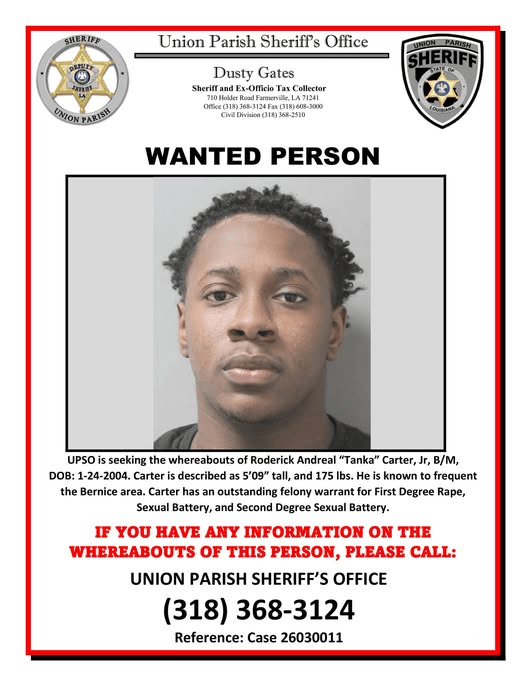 Man wanted for sexual assault charges turns himself in to Union Parish ...