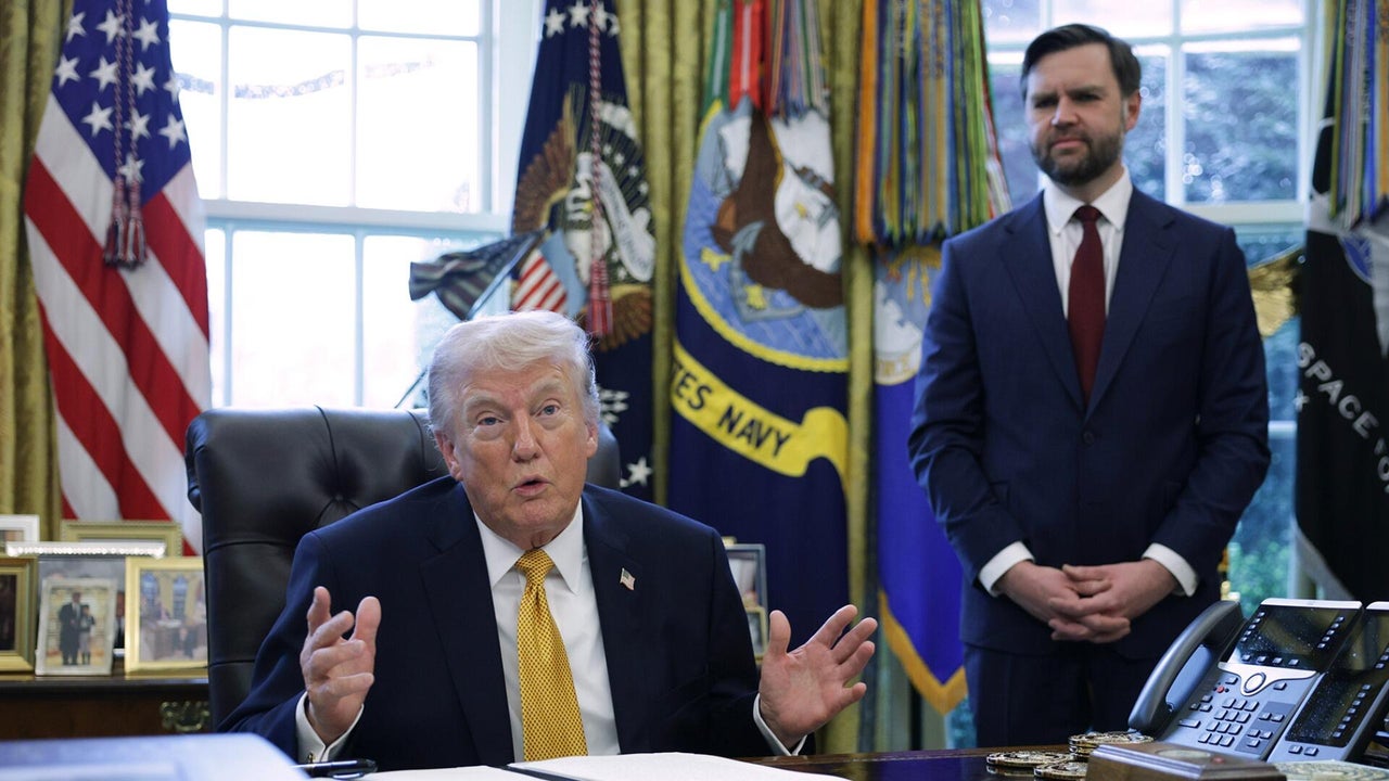 Trump and Vance take questions together for first time since start of ...