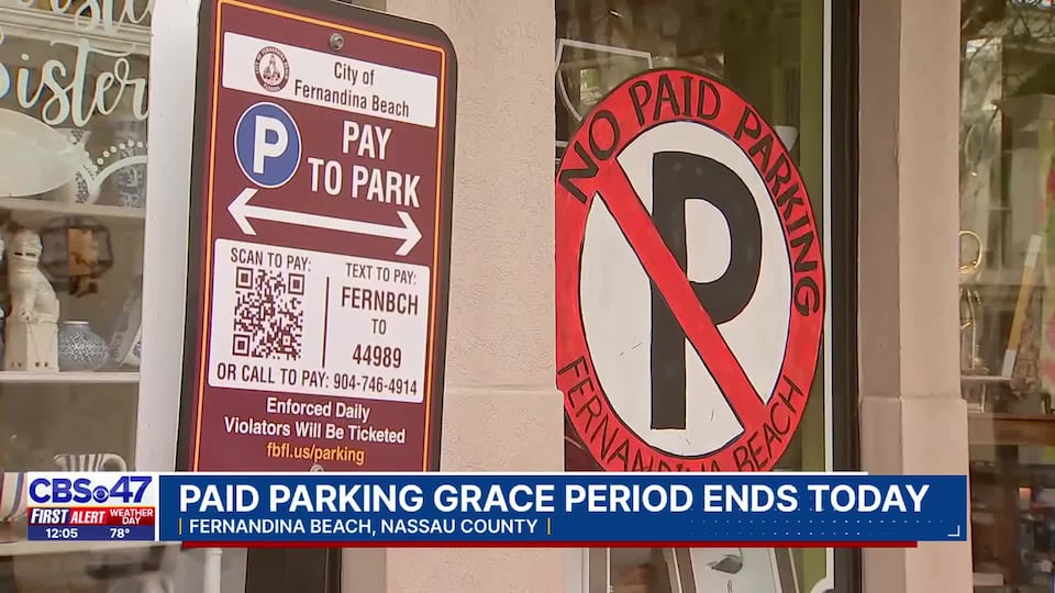 Paid parking grace period in Fernandina Beach ends