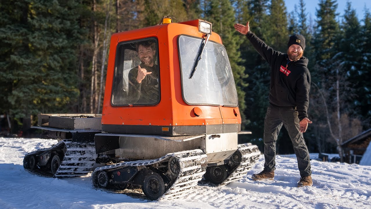 Rare snow cat adventure on wheels