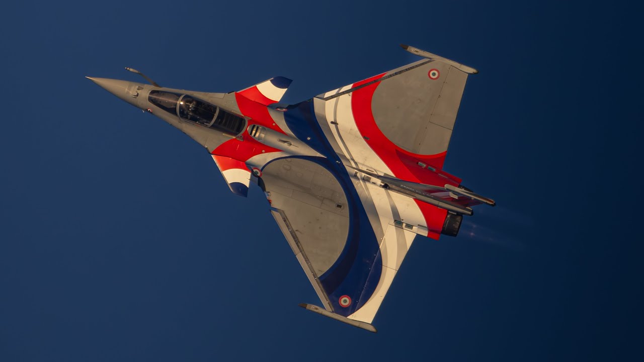 The Rafale dropped low over the runway - then lit the afterburner