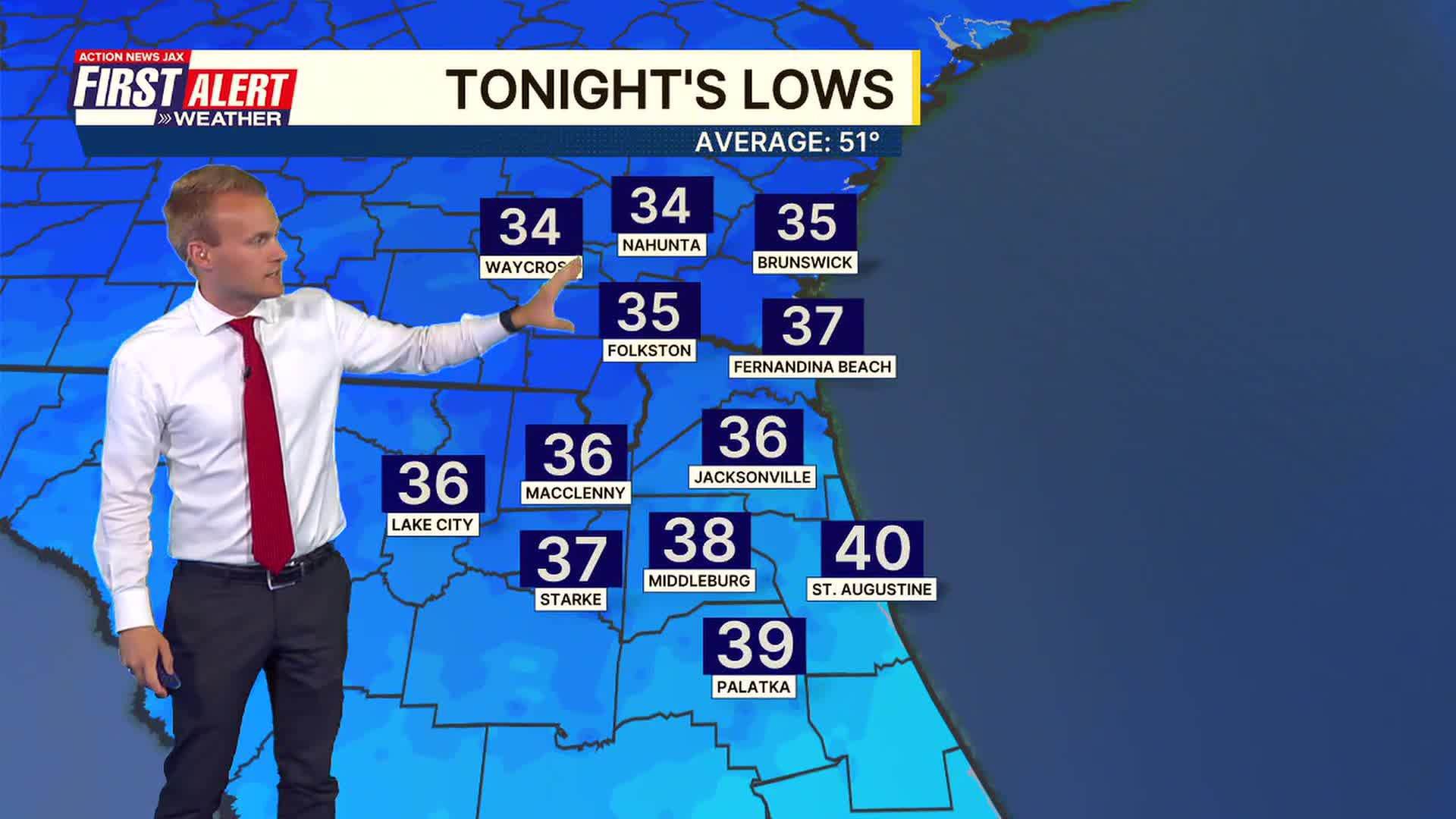 First alert weather: Rain and storms move out, cold temperatures move in