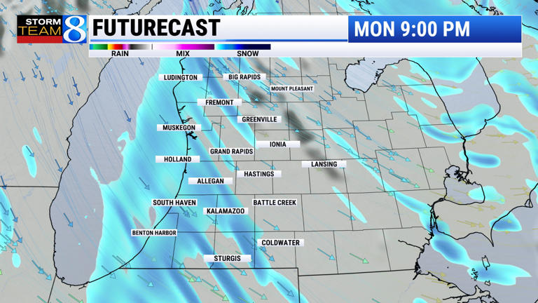 Winter returns across West Michigan: Snow, wind and cold temperatures ...